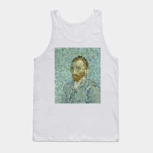 Van Gogh Self Portrait Pixel Art Tank Top